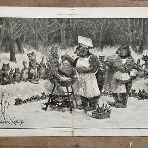 F.S. Church, Harper's Weekly, Antique Print, Woodcut Engraving